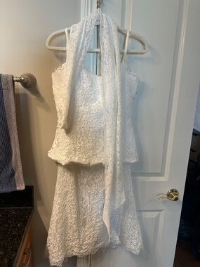 Mare Mare Top and Maxi Skirt Lace Set